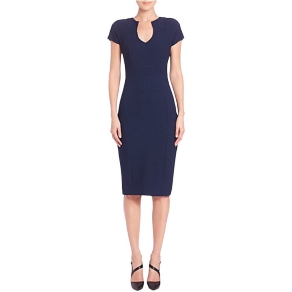 Black Halo Gypsy Rose Blue Sheath Dress in Cruise Size 4